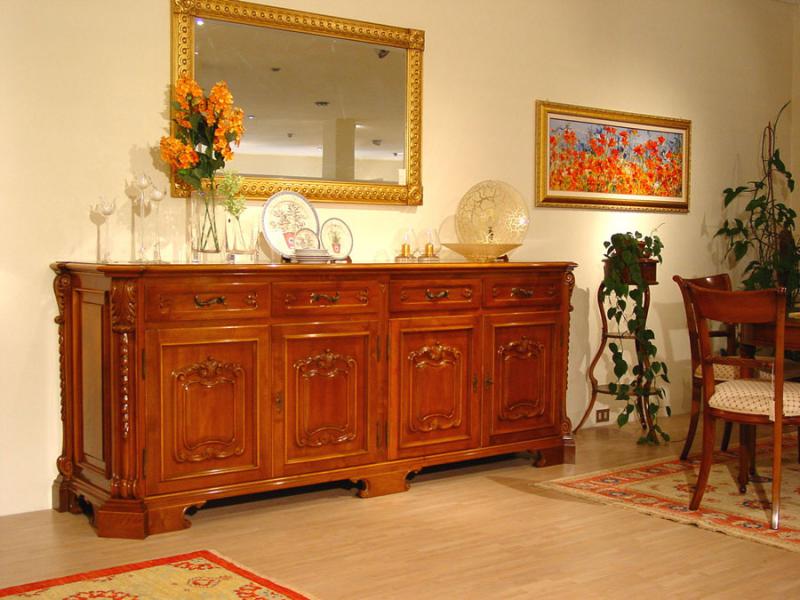 Provencal style  solid walnut sideboard   Madia